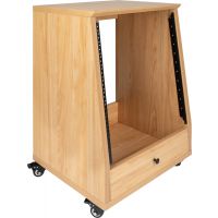 Gator Frameworks Meuble rack 12U pan incliné Elite Studio bois érable - Vue 3